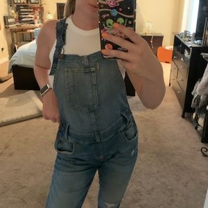 Blue denim overalls!!